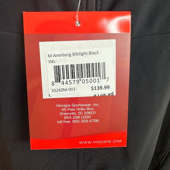 NEW Hincapie Men’s Arenberg Bibtight Black Cycling/Bike Size 2XL - Picture 4 of 11